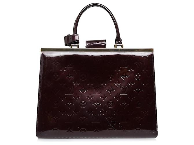 Bolso de mano morado Louis Vuitton con monograma Vernis Deesse GM Púrpura Cuero  ref.1389071