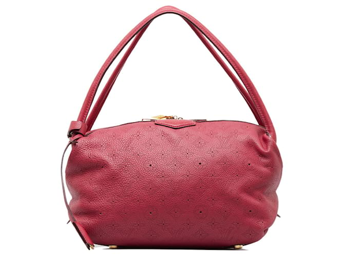 Red Louis Vuitton Monogram Mahina Galatea PM Shoulder Bag Leather  ref.1389076