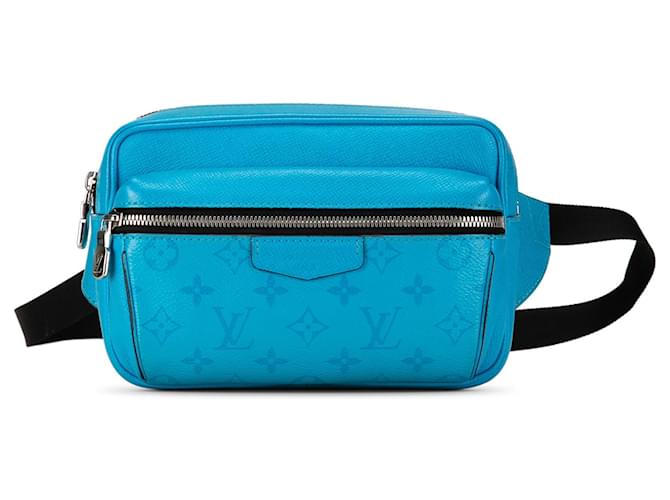 Blue Louis Vuitton Monogram Taigarama Outdoor Bumbag Belt Bag Leather  ref.1389120