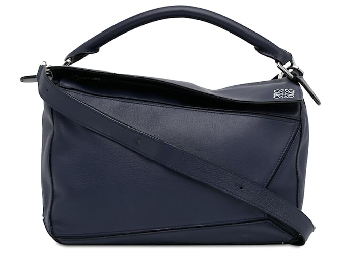 Blue LOEWE Medium Puzzle Bag Satchel Leather  ref.1389140