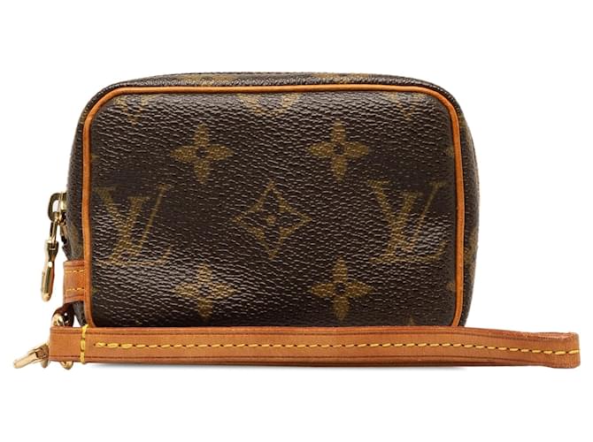 Braune Louis Vuitton-Monogramm-Trousse-Wapity-Tasche Leder  ref.1389220