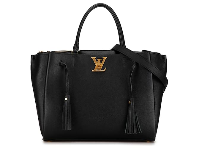 Cartable noir Louis Vuitton Lockmeto Cuir  ref.1389227