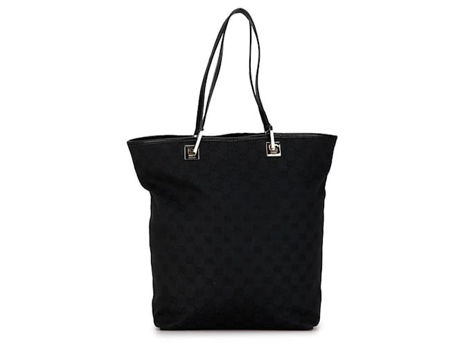 Black Gucci GG Canvas Tote Leather  ref.1389257