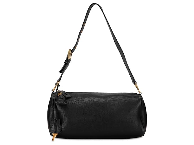Black Prada Leather Shoulder Bag  ref.1389278