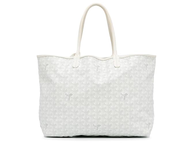 Borsa tote Goyard Goyardine Saint Louis PM bianca Bianco Pelle  ref.1389285