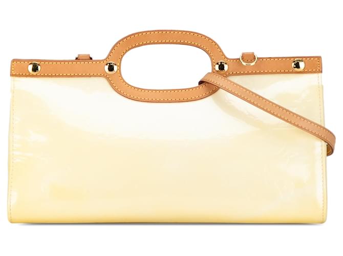 Cream Louis Vuitton Monogram Vernis Roxbury Drive Satchel Leather  ref.1389292