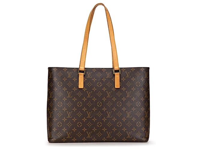Brown Louis Vuitton Monogram Luco Tote Bag Leather  ref.1389326