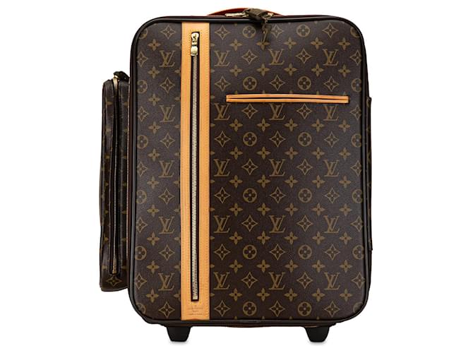 Bolsa de viagem Louis Vuitton monograma Bosphore 50 marrom Couro  ref.1389433