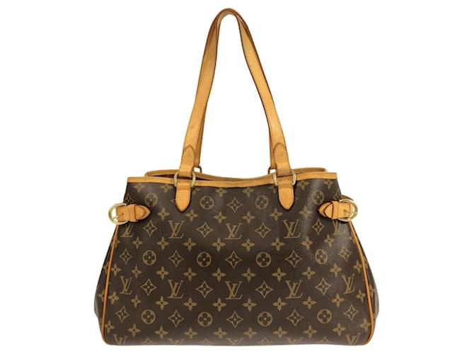 Brown Louis Vuitton Monogram Batignolles Horizontal Tote Bag Leather  ref.1389519