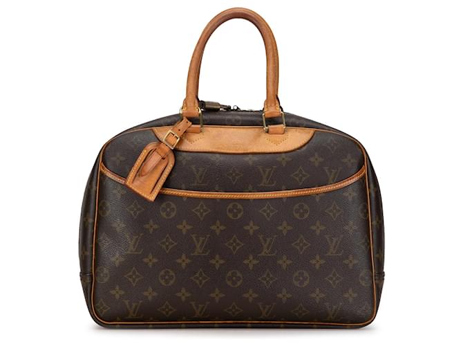 Brown Louis Vuitton Monogram Deauville Handbag Leather  ref.1389546