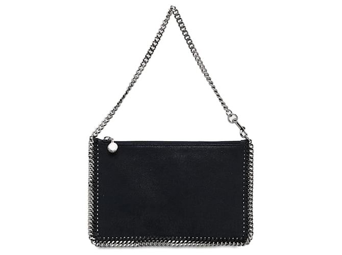 Stella Mc Cartney Black Stella McCartney Falabella Shaggy Deer Shoulder Bag Cloth  ref.1389582