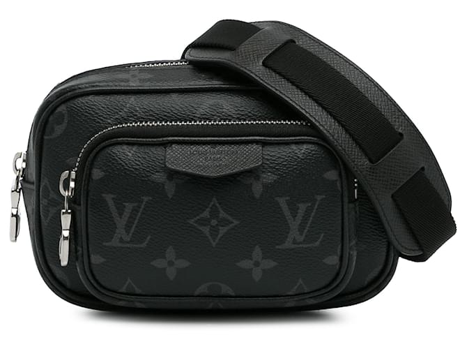 Bolso bandolera con bolsa para exteriores Taigarama Eclipse con monograma de Louis Vuitton negro Cuero  ref.1389606
