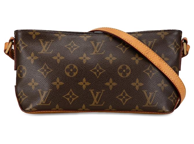 Brown Louis Vuitton Monogram Trotteur Crossbody Bag Cuir Marron  ref.1389621