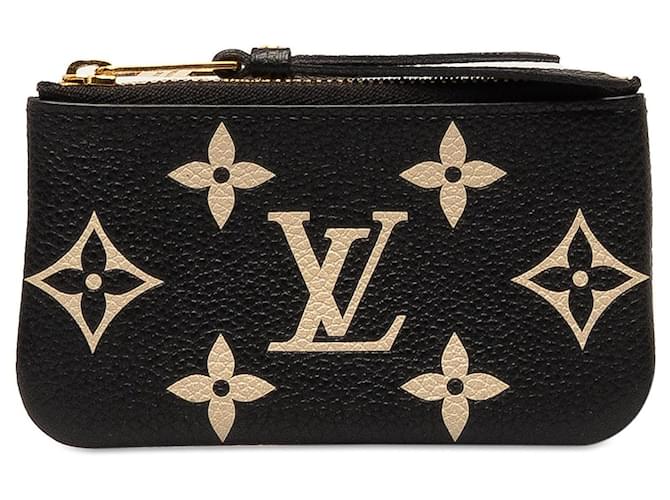 Pochette à monnaie noire Louis Vuitton Monogram Giant Empreinte Pochette Cles  ref.1389637