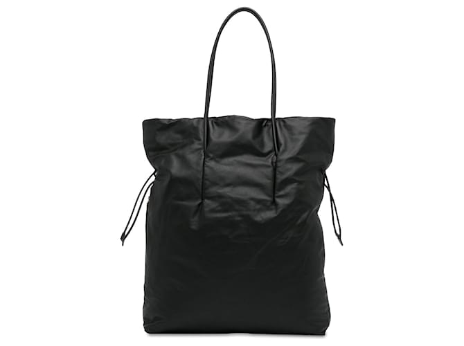 Sac cabas The Row Polly noir Cuir  ref.1389658