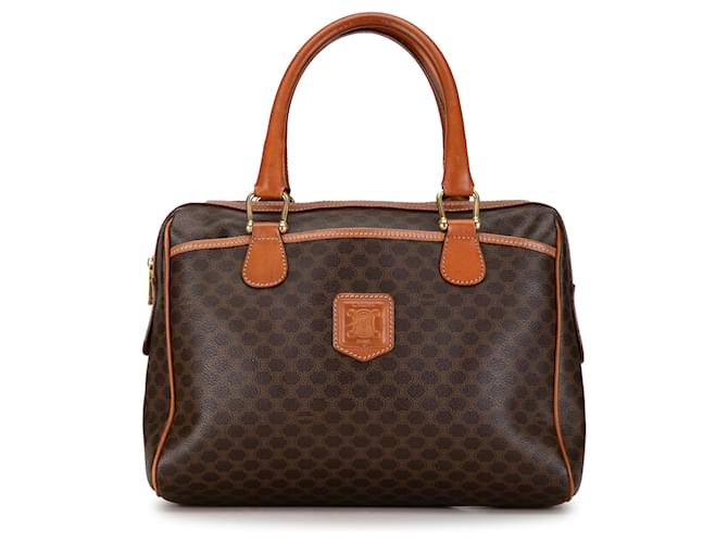 Céline Brown Celine Macadam Handbag Leather  ref.1389663