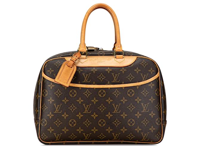 Brown Louis Vuitton Monogram Deauville Handbag Leather  ref.1389668