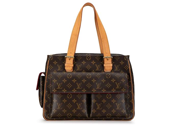 Brown Louis Vuitton Monogram Multipli-Cite Tote Bag Leather  ref.1389693