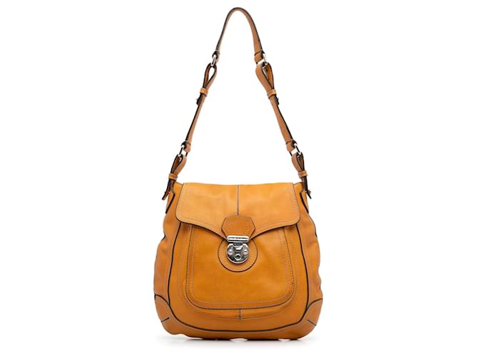 Hobo amarillo Dolce & Gabbana Miss Catch Cuero  ref.1389756