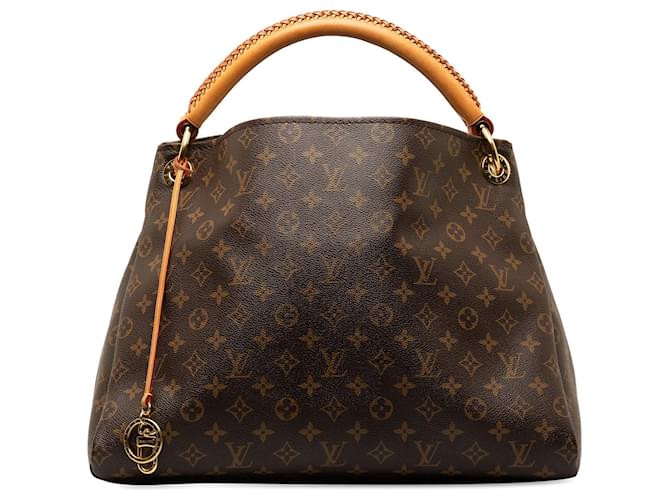 Brown Louis Vuitton Monogram Artsy MM Hobo Bag Leather  ref.1389774