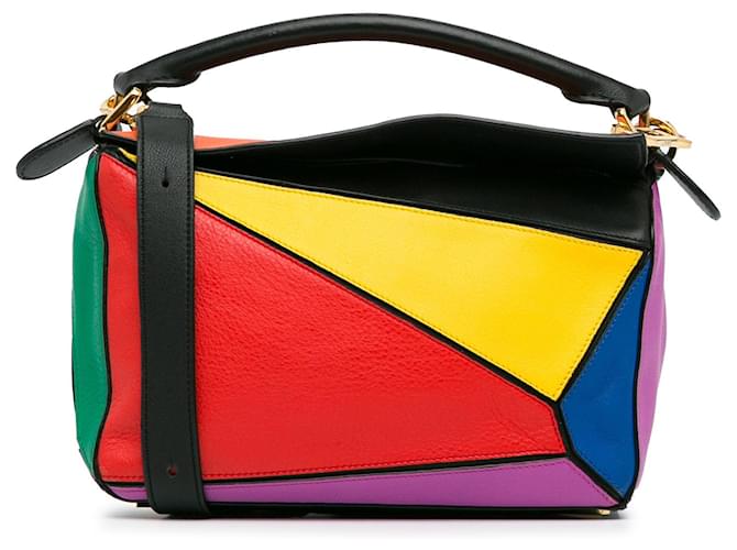 Multi LOEWE Small Puzzle Satchel Multiple colors Leather  ref.1389799