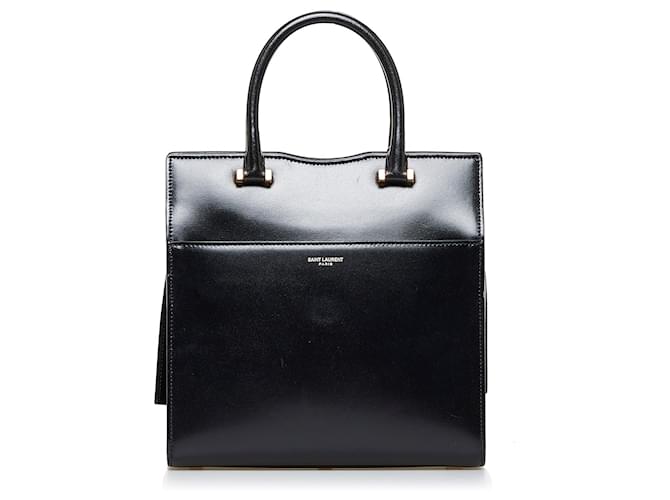 Bolso de mano pequeño Uptown de Saint Laurent negro Cuero  ref.1389818