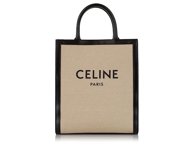 Céline Brown Celine Small Vertical Cabas Satchel Leather  ref.1389834