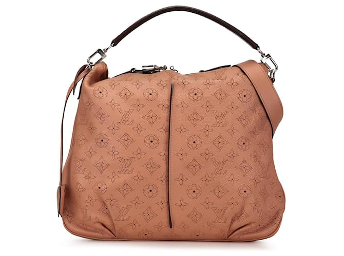 Pink Louis Vuitton Monogram Mahina Selene PM Satchel Leather  ref.1389851