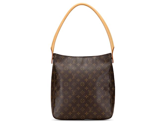 Brown Louis Vuitton Monogram Looping GM Shoulder Bag Leather  ref.1389881