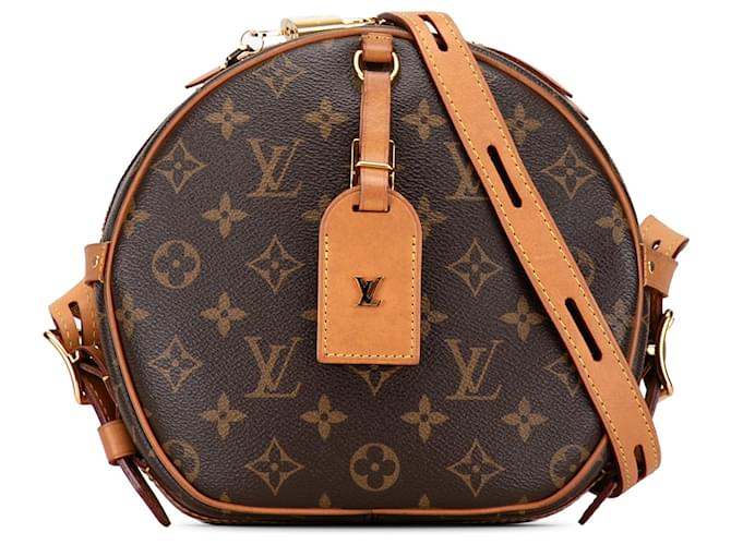 Brown Louis Vuitton Monogram Boite Chapeaux Souple MM Crossbody Bag Leather  ref.1389904