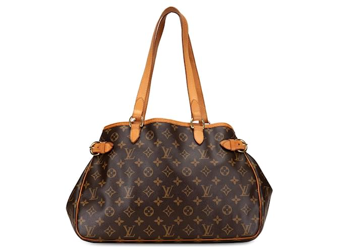 Brown Louis Vuitton Monogram Batignolles Horizontal Tote Bag Leather  ref.1389915