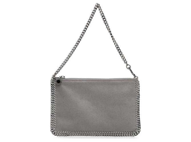 Stella Mc Cartney Gray Stella McCartney Falabella Shaggy Deer Shoulder Bag Cloth  ref.1389924