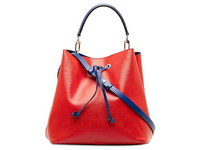 Red Louis Vuitton Epi NeoNoe MM Bucket Bag Leather  ref.1389943