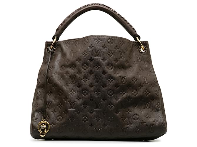 Brown Louis Vuitton Monogram Empreinte Artsy MM Hobo Bag Leather  ref.1389953