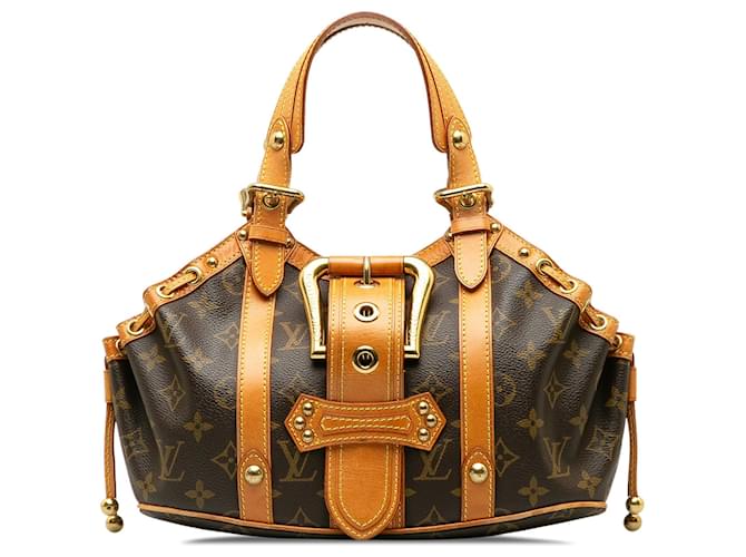 Bolsa Louis Vuitton Monograma Theda PM marrom Lona  ref.1389955