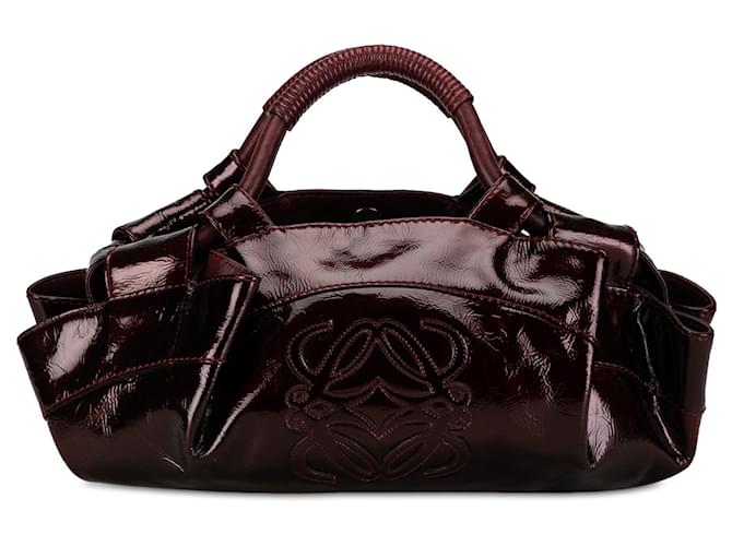 Red LOEWE Patent Nappa Aire Handbag Leather  ref.1390036