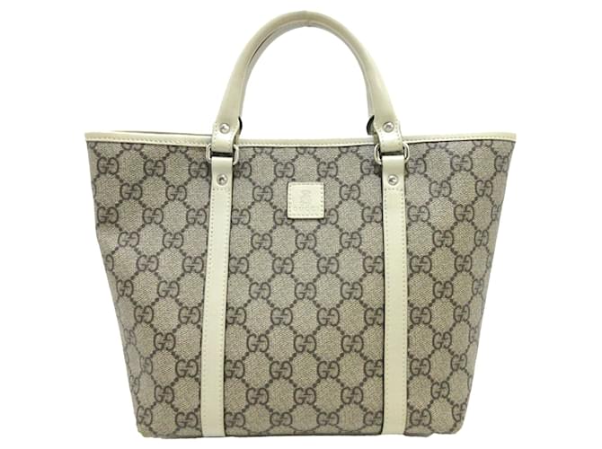 Beige Gucci GG Supreme Children's Handbag Leather  ref.1390149