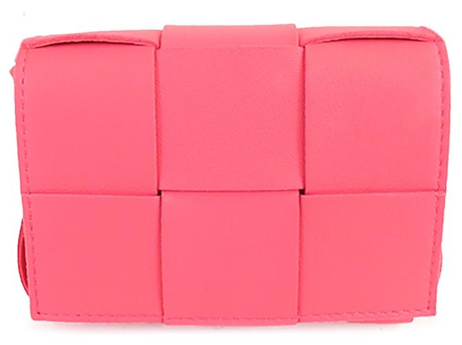 Pink Bottega Veneta Candy Intrecciato Cassette Crossbody Bag Leather  ref.1390157