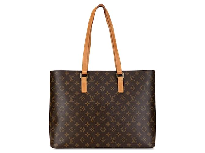 Brown Louis Vuitton Monogram Luco Tote Bag Leather  ref.1390215