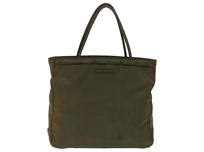 Tote Prada Tessuto Caqui Sintético  ref.1390230