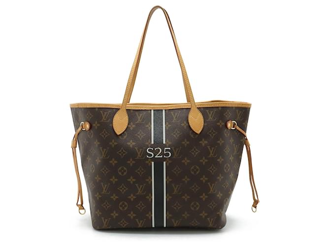 Louis Vuitton Neverfull MM Brown Cloth  ref.1390249