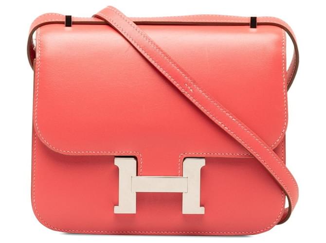 Constance Hermès Hermes Konstanz Pink Leder  ref.1390258