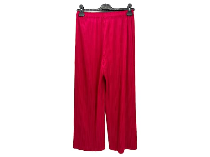 Pleats Please PLIS S'IL VOUS PLAÎT Pantalon T.0-5 3 Polyester Rouge  ref.1390314