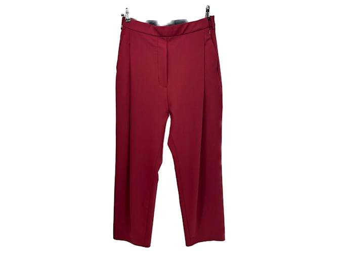 ELLERY Pantalon T.FR 36 Polyester Rouge  ref.1390320