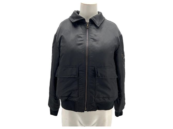 Yves Salomon Jacken T.FR 40 Polyester Schwarz