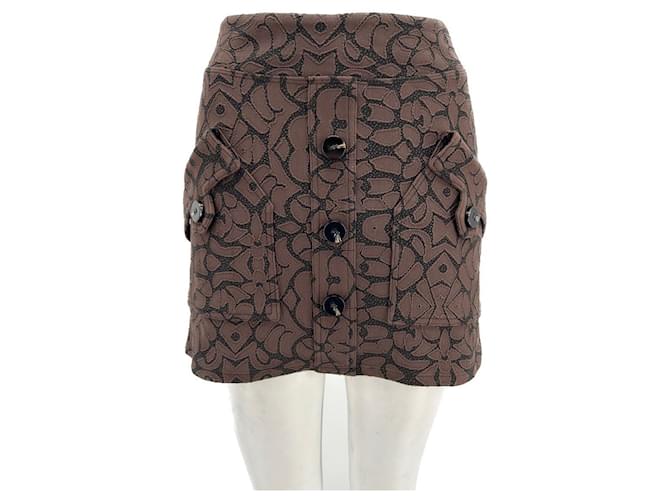 Autre Marque NON SIGNE / UNSIGNED  Skirts T.International S Polyester Brown  ref.1390346