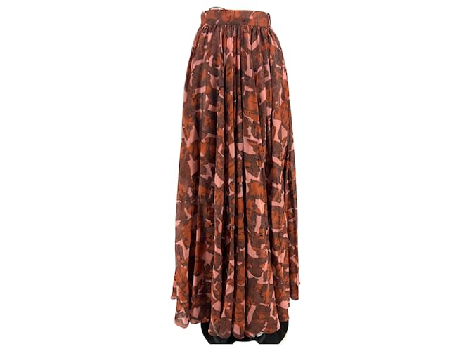 Alaïa ALAIA Jupes T.FR 36 Polyester Marron  ref.1390365