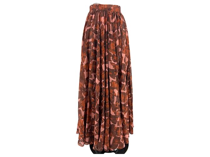 Alaïa ALAIA  Skirts T.FR 36 Polyester Brown  ref.1390365