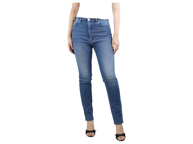 Totême Jean bleu délavé moyen - taille UK 12 Coton  ref.1390394