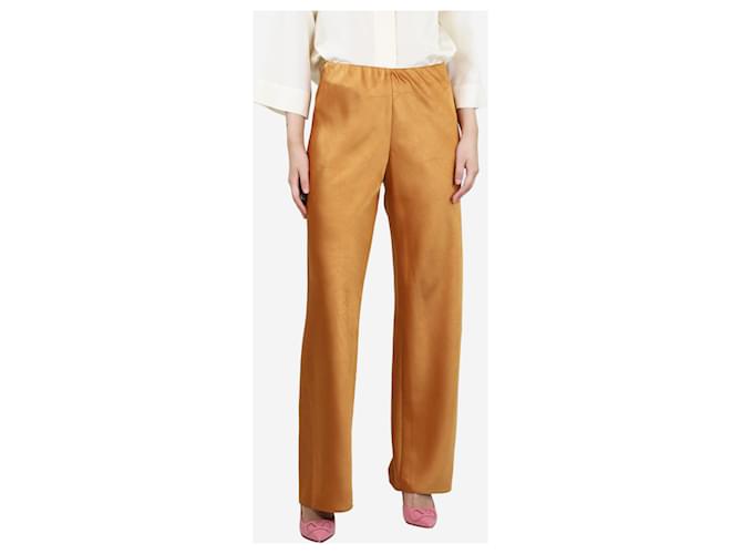 Vince Orange satin trousers - size S Polyester  ref.1390395